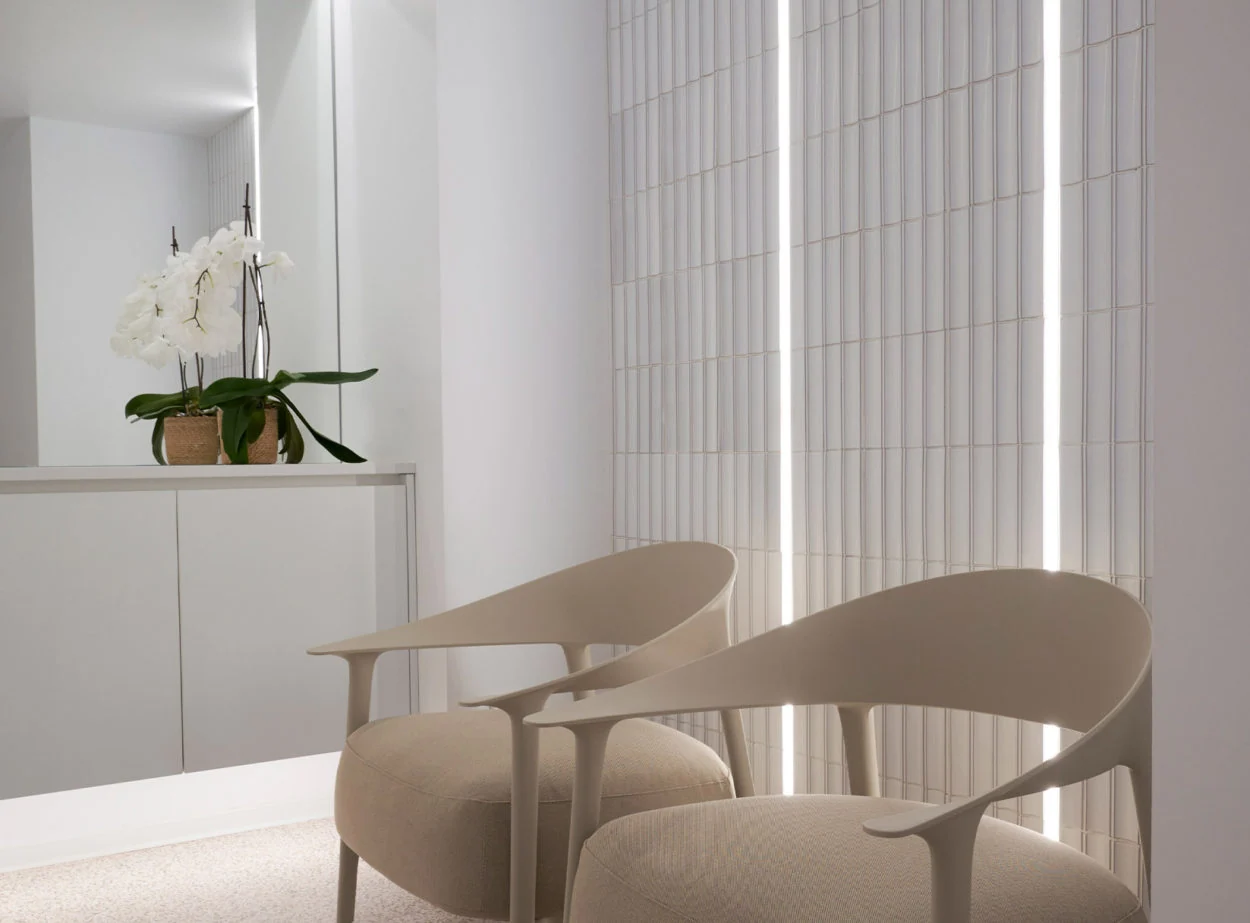 Sergio Miralles Podiastrit Clinic, Castellón Interior design: Vitale / Photo: Santiago Martín, Carlos Folch Relieve Gràcia — Blanco23